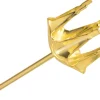 9ct Yellow Gold Buttercup Claw Earring 6mm