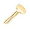9ct Yellow Gold Circle Labret Tube 3mm