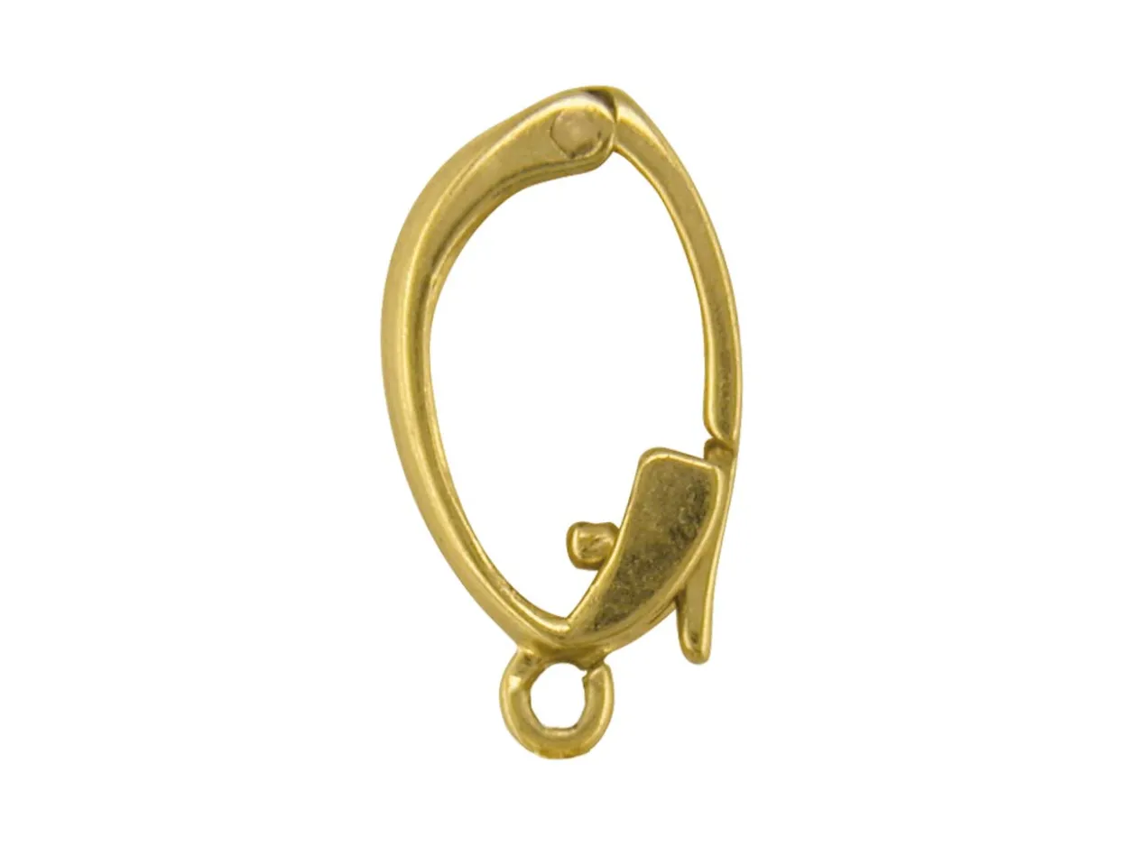 9ct Yellow Gold Clip Bail With Figure Of 8, Large