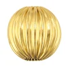 9ct Yellow Gold Corrugated Round 5mm 2 Hole Bead