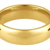 9ct Yellow Gold Court Wedding Ring 3.0mm, Size P, 2.8g Medium-weight, Hallmarked, Wall Thickness 1.54mm, 100% Recycled Gold