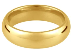 18ct Yellow Gold Court Wedding Ring 2.0mm, Size L, 2.5g Medium-weight, Hallmarked, Wall Thickness 1.55mm, 100% Recycled Gold