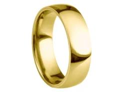 18ct Yellow Gold Court Wedding Ring 6.0mm, Size Z, 5.00g Super Lightweight, Laser Hallmarked, Wall Thickness 2.0mm, 100% Recycled Gold