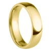 18ct Yellow Gold Court Wedding Ring 5.0mm, Size U, 3.68g Super Lightweight, Laser Hallmarked, Wall Thickness 1.8mm, 100% Recycled Gold