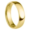18ct Yellow Gold Court Wedding Ring 5.0mm, Size R, 3.50g Super Lightweight, Laser Hallmarked, Wall Thickness 1.8mm, 100% Recycled Gold
