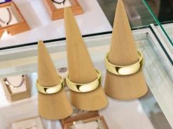 18ct Yellow Gold Court Wedding Ring 5.0mm, Size P, 3.38g Super Lightweight, Laser Hallmarked, Wall Thickness 1.8mm, 100% Recycled Gold