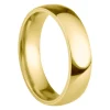 18ct Yellow Gold Court Wedding Ring 5.0mm, Size M, 3.20g Super Lightweight, Laser Hallmarked, Wall Thickness 1.8mm, 100% Recycled Gold