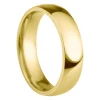 18ct Yellow Gold Court Wedding Ring 5.0mm, Size K, 3.08g Super Lightweight, Laser Hallmarked, Wall Thickness 1.8mm, 100% Recycled Gold