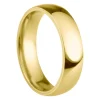 18ct Yellow Gold Court Wedding Ring 5.0mm, Size J, 3.03g Super Lightweight, Laser Hallmarked, Wall Thickness 1.8mm, 100% Recycled Gold