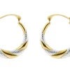 9ct Yellow Gold Creole Earrings