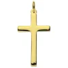 9ct Yellow Gold Cross, Medium Heavy Latin Hallmarked