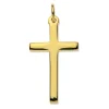 9ct Yellow Gold Cross, Small Heavy Latin Hallmarked