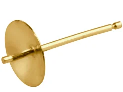 18ct Yellow Gold Cup And Peg 3mm