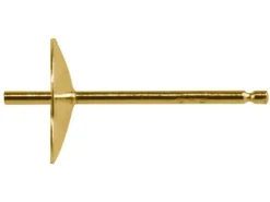 18ct Yellow Gold Cup And Peg 6mm Plain