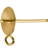 9ct Yellow Gold Cup Peg Ring 6mm, 302