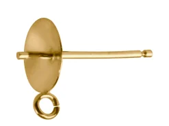 9ct Yellow Gold Cup Peg Ring 6mm, 302