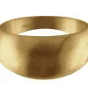 9ct Yellow Gold Domed Ring 4mm Head Height Hallmarked Widest Point 11mm Size U Plain Solid Back