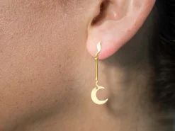 9ct Yellow Gold Dropper Bar Ref 555, 100% Recycled Gold