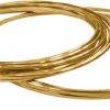 18ct Yellow Gold D Shape Wire 2.30mm X 1.80mm, 100% Recycled Gold