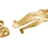 9ct Yellow Gold Ear Clip Flat Stamped Unassembled - Medium