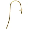 9ct Yellow Gold Earring Hook Wire With 4mm Cup Pack of 2