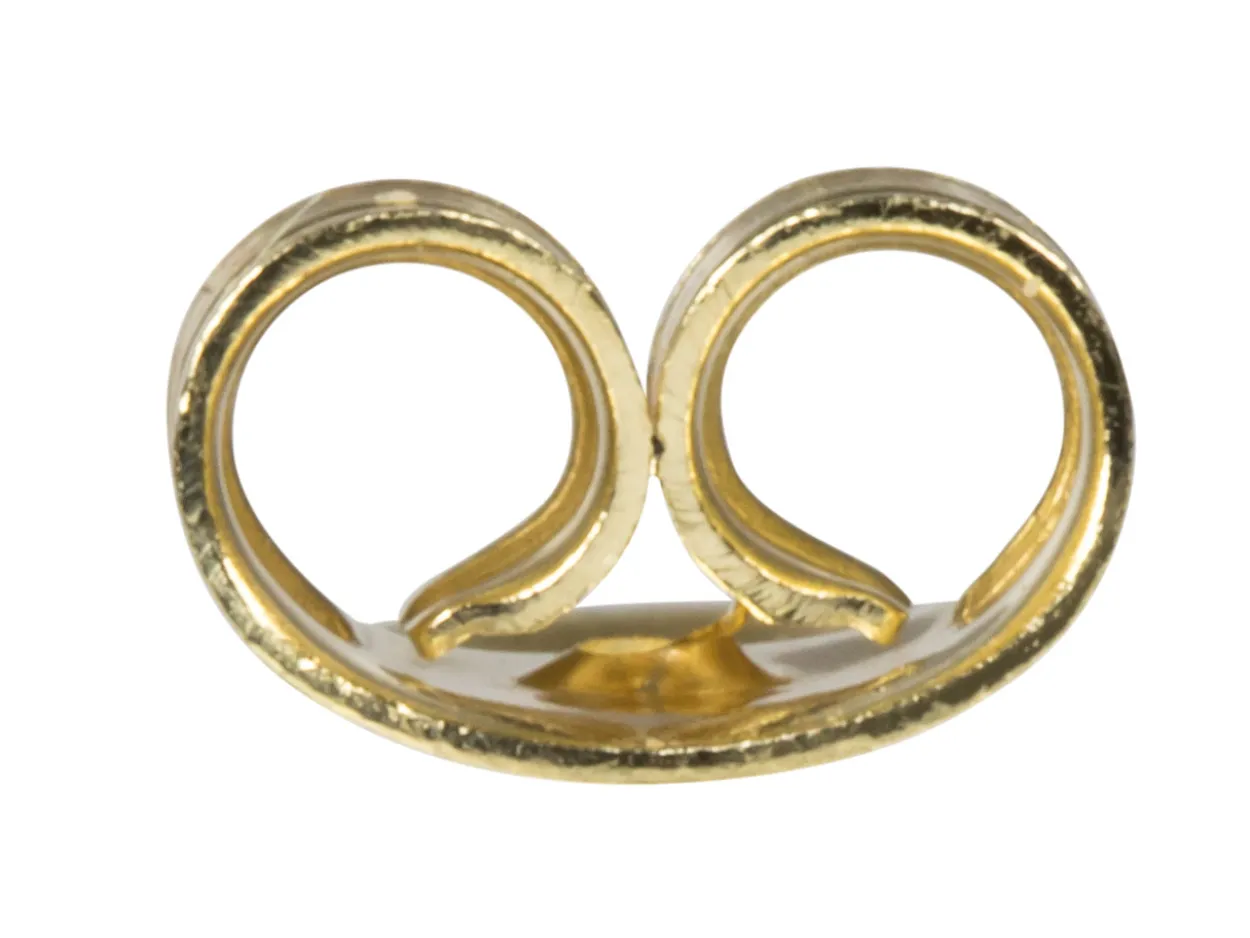 9ct Yellow Gold Extra Support Scroll 7mm Pack of 2