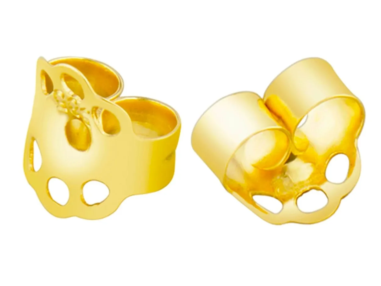 18ct Yellow Gold Filigree Lightweight Scroll