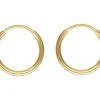 14ct Yellow Gold Filled 12.0mm Endless Sleeper Hoops, Pack Of 2