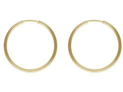 14ct Yellow Gold Filled 20.0mm Endless Hoops, Pack Of 2