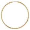 12ct Yellow Gold Filled 60mm Endless Sleeper Hoop Earring