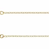 14ct Yellow Gold Filled 1.5mm Flat Filed Oval Trace Chain 16"/40cm Unhallmarked