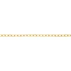 14ct Yellow Gold Filled 1.3mm Flat Hammered Oval Trace Chain Loose Unhallmarked