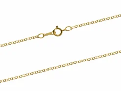 14ct Yellow Gold Filled 1.5mm Open Round Curb Chain 18"/45cm Unhallmarked