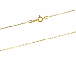 14ct Yellow Gold Filled 1.2mm Oval Trace Chain 18"/45cm Unhallmarked