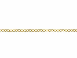 14ct Yellow Gold Filled 1.2mm Oval Trace Chain 18