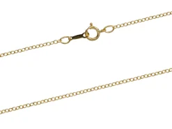 14ct Yellow Gold Filled 1.7mm Oval Trace Chain 18"/45cm Unhallmarked