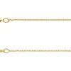 14ct Yellow Gold Filled 1.1mm Oval Trace Chain 18"/45cm Unhallmarked