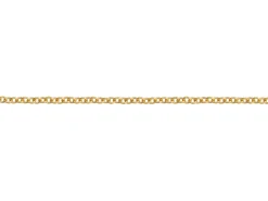 14ct Yellow Gold Filled 1.1mm Oval Trace Chain 18