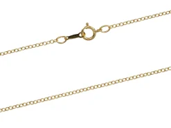 14ct Yellow Gold Filled 1.7mm Oval Trace Chain 16"/40cm Unhallmarked