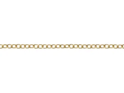 14ct Yellow Gold Filled 1.7mm Oval Trace Chain 16