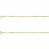 14ct Yellow Gold Filled 1.2mm Oval Trace Chain 16"/40cm Unhallmarked