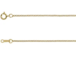 14ct Yellow Gold Filled 1.1mm Round Belcher Chain 16"/40cm Unhallmarked