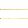 14ct Yellow Gold Filled 1.2mm Round Curb Chain 18"/45cm Unhallmarked