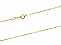 14ct Yellow Gold Filled 1.2mm Round Curb Chain 18"/45cm Unhallmarked
