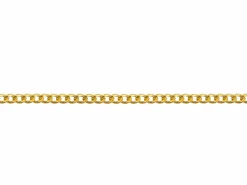14ct Yellow Gold Filled 1.2mm Round Curb Chain 16