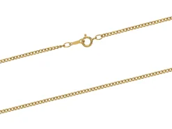 14ct Yellow Gold Filled 2.0mm Round Curb Chain 18"/45cm Unhallmarked