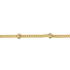 12ct Yellow Gold Filled 1.0mm Round Curb Chain With Bead Station Loose Unhallmarked
