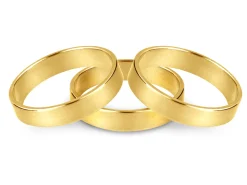 18ct Yellow Gold Flat Wedding Ring 3.0mm, Size P, 3.3g Medium-weight, Hallmarked, Wall Thickness 1.10mm, 100% Recycled Gold
