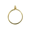 9ct Yellow Gold Full Sov/1/4 Krug Plain Pendant Mount, 100% Recycled Gold