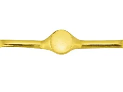 9ct Yellow Gold Gents Ring Kg4822 2.00mm Hallmarked Fully Annealed Round Signet 11mm, 100% Recycled Gold
